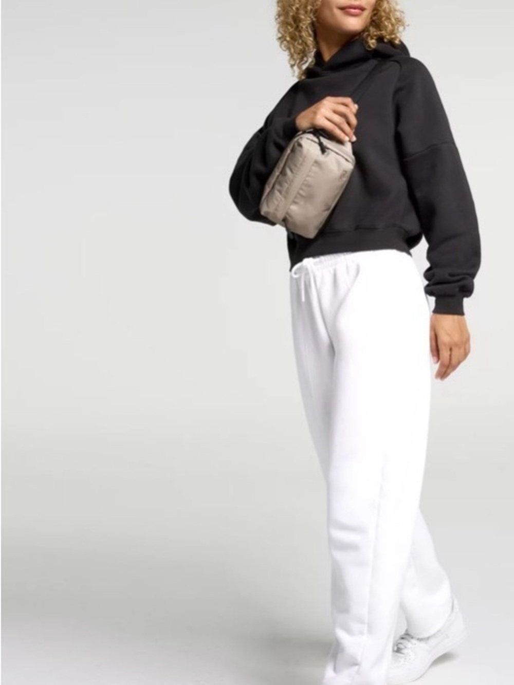 DSG White Elastic Waistband Sweatpants